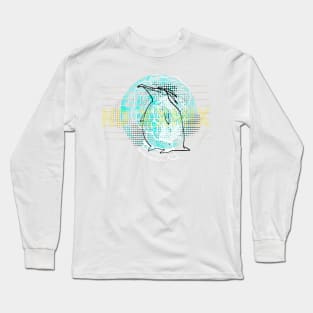 Penguin abstract collage Long Sleeve T-Shirt